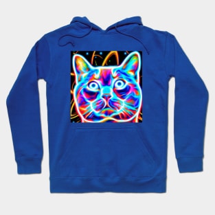 Cosmic Laser Synth Cat Hoodie